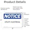 Signmission Utility Electrical, 5 in W x Rectangle, Vinyl Decal OS-2PACK-NS-D-35-L-18844 - alternate 4